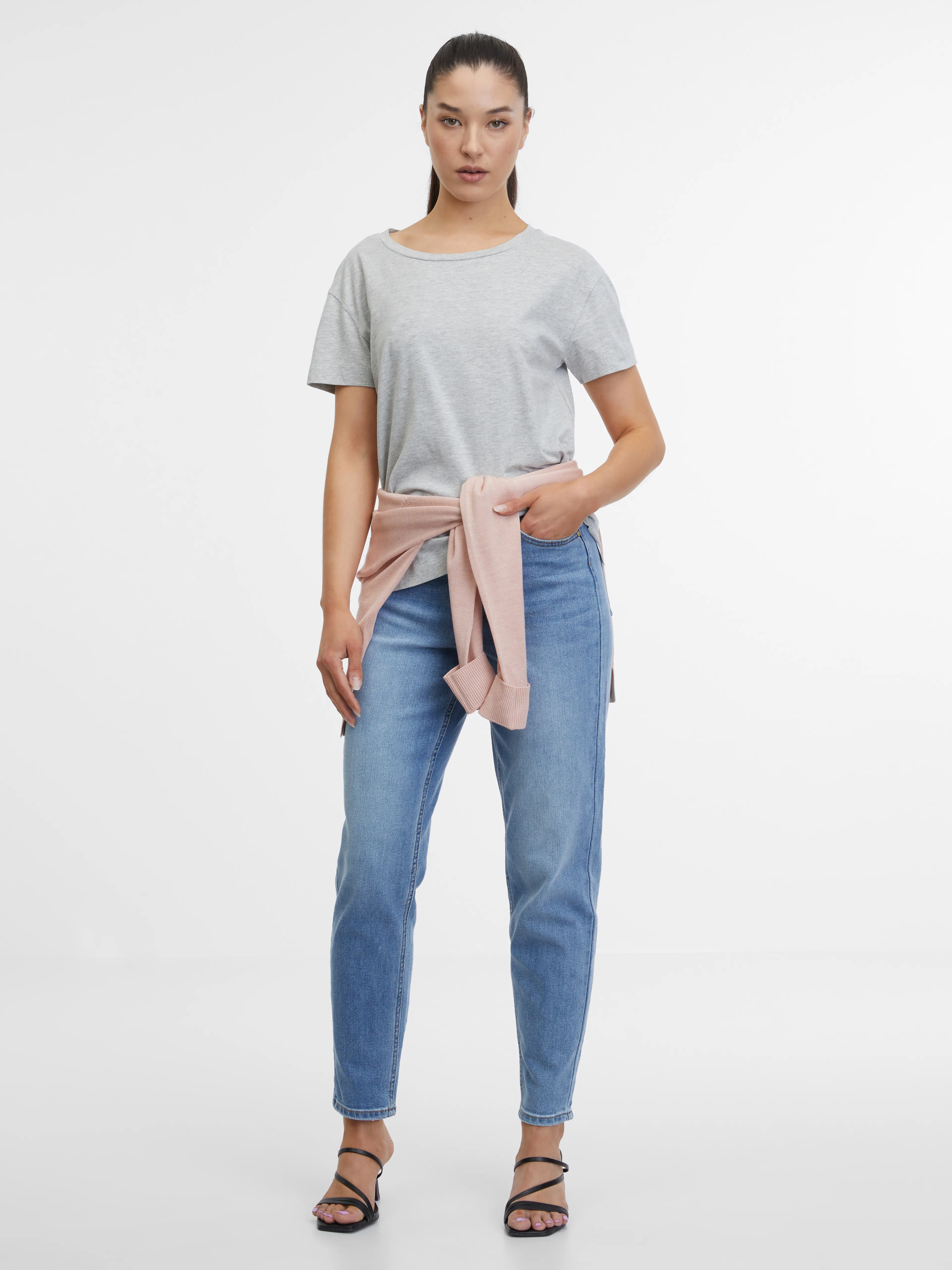 Graues Damen-T-Shirt ORSAY