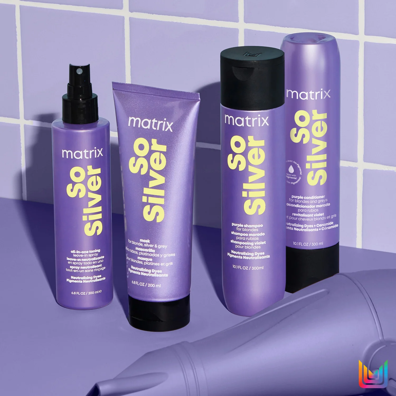 Total Results So Silver Purple Conditioner - Fargebeskyttende hårbalsam
