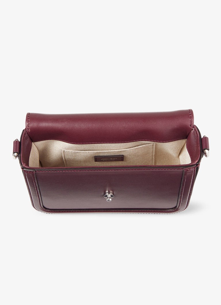 Borsa a tracolla Jimmy Choo in pelle di vitello con motivo a rombi