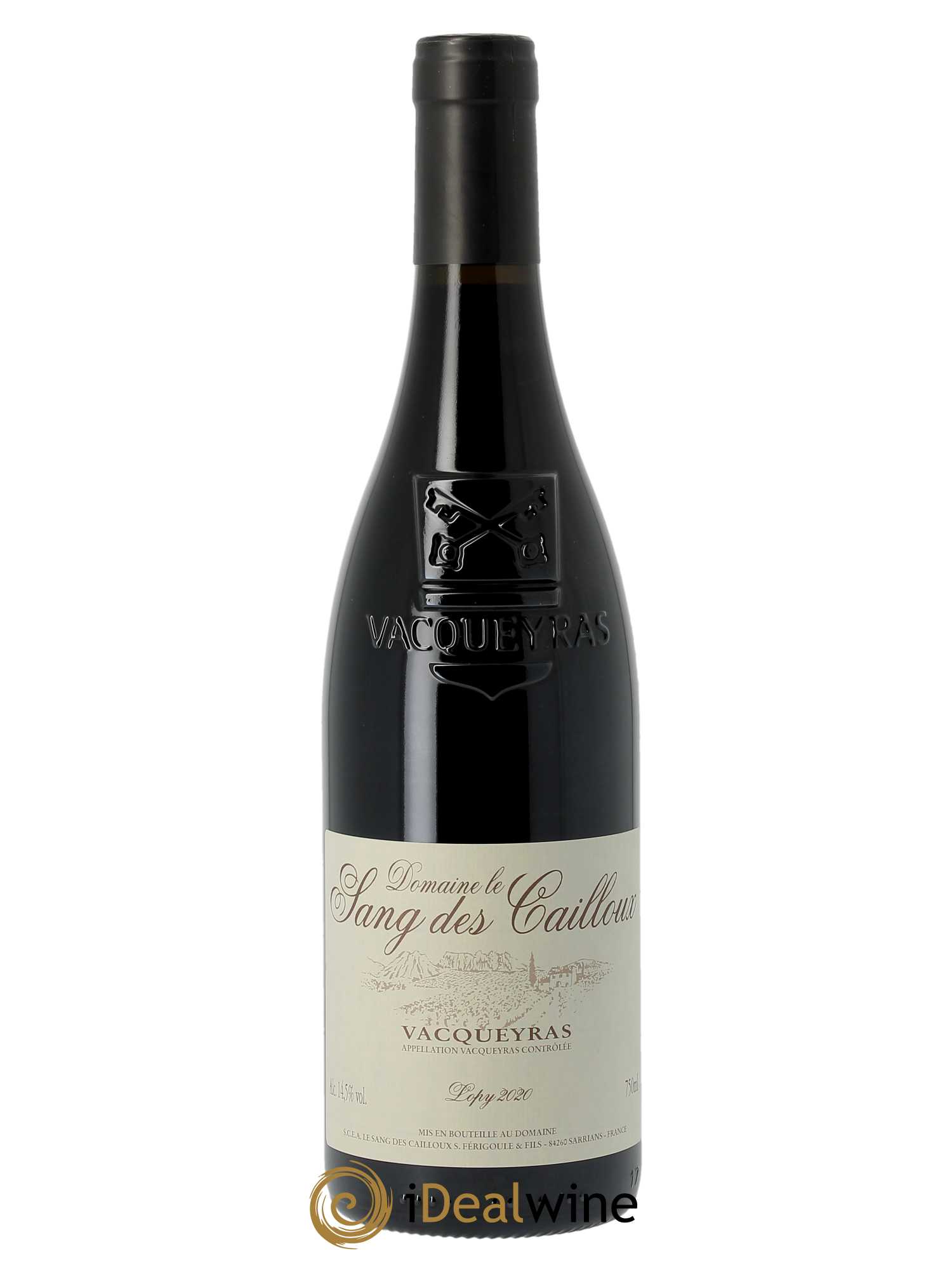 Vacqueyras Cuvée de Lopy Vieilles Vignes Le Sang des Cailloux  2020 - Lot de 1 Bouteille