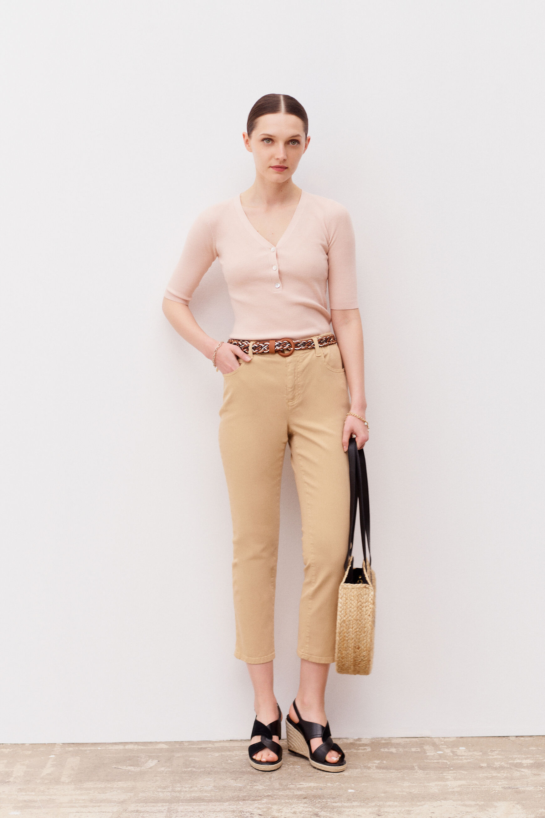 pantalon ben rose pastel femme
