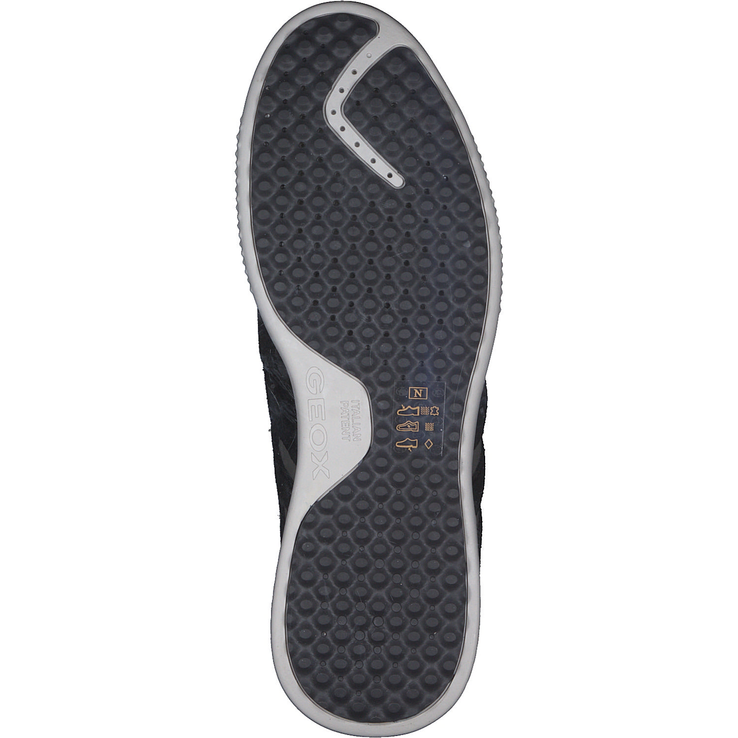 Geox U048DB, Sneakers Low, Herren, black/black