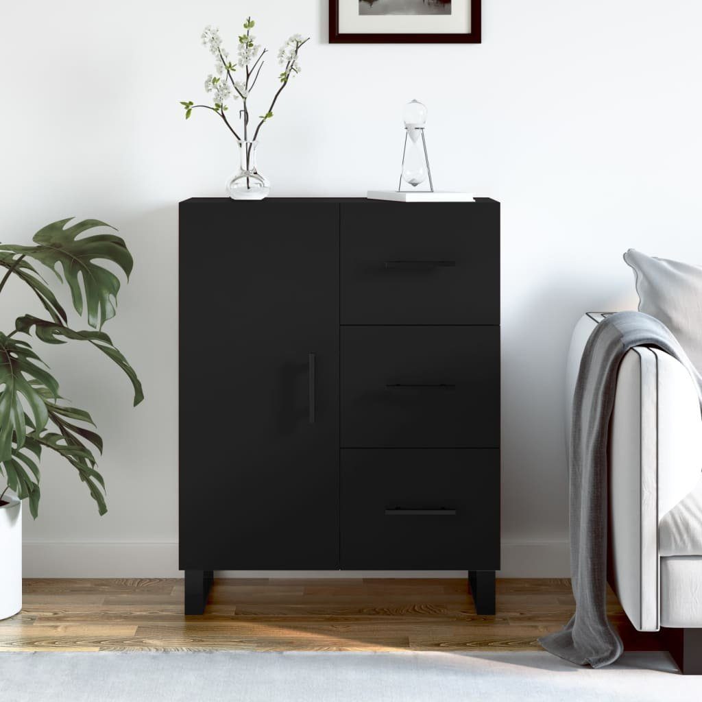 vidaXL Sideboard Sideboard Schwarz 69,5x34x90 cm Holzwerkstoff (1 St)