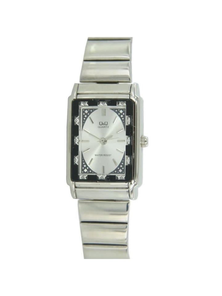 Q&Q Quarzuhr Q419-201Y in Silber günstig kaufen onesize