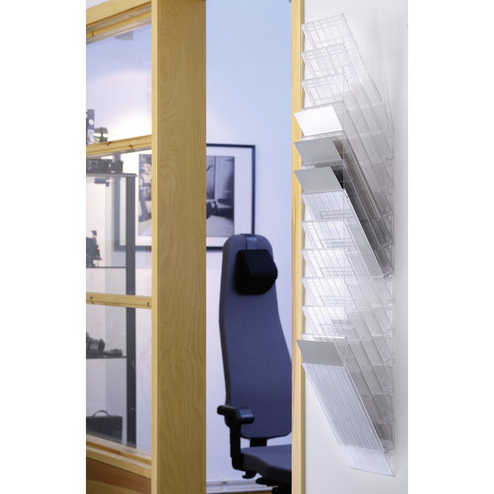 DURABLE Zeitungsständer Durable FLEXXIBOXX 12 A4 1709763400 Prospekthalter Transparent DIN A4