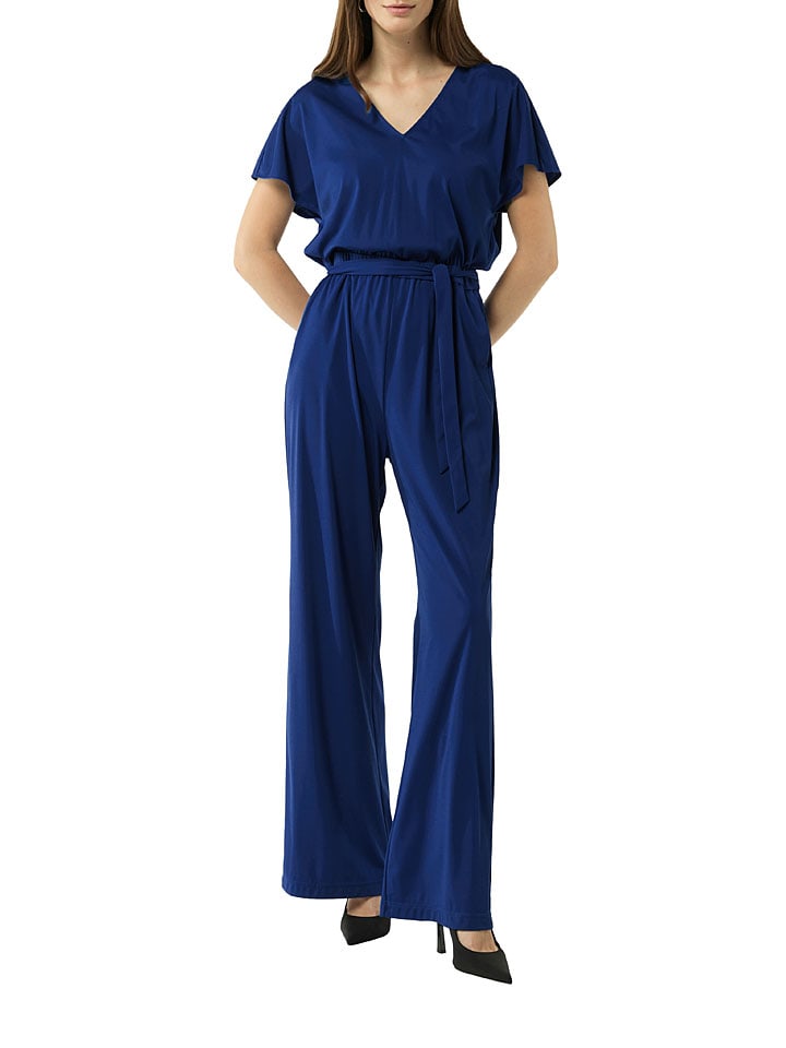 comma Jumpsuit in Dunkelblau günstig kaufen