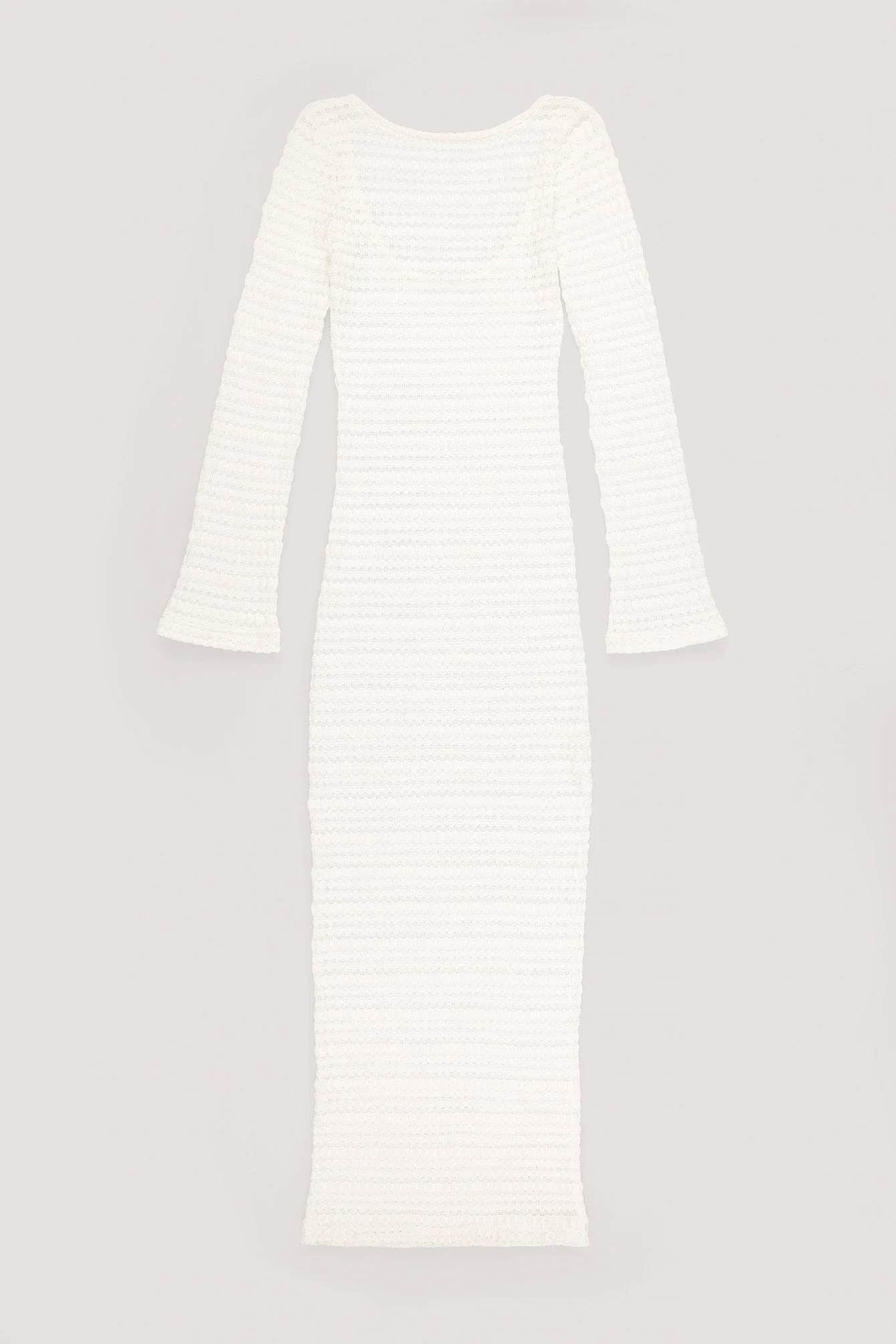 Strukturiertes Häkel-Maxikleid