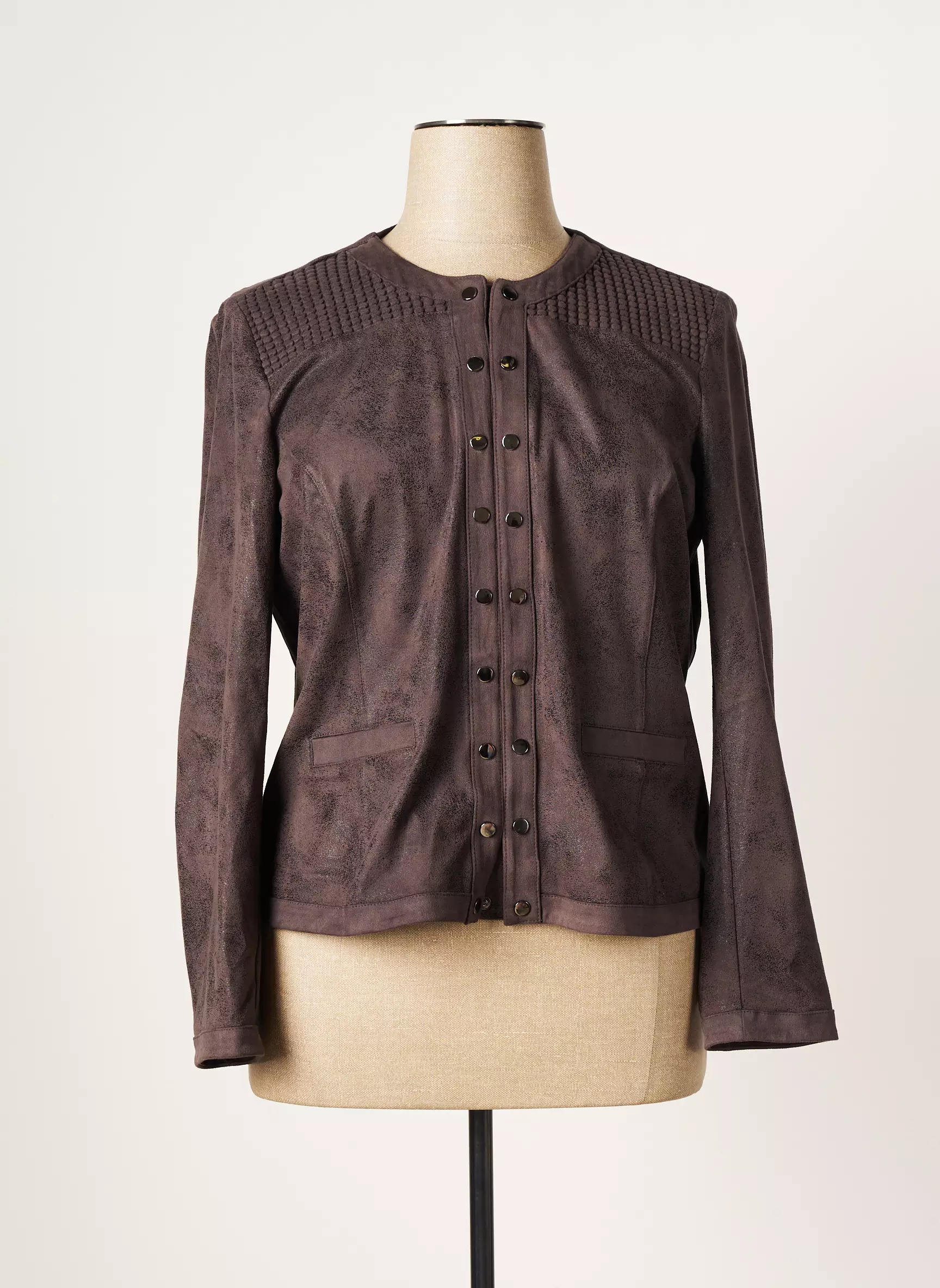 Fuego Woman Vestecasual Femme couleur gris