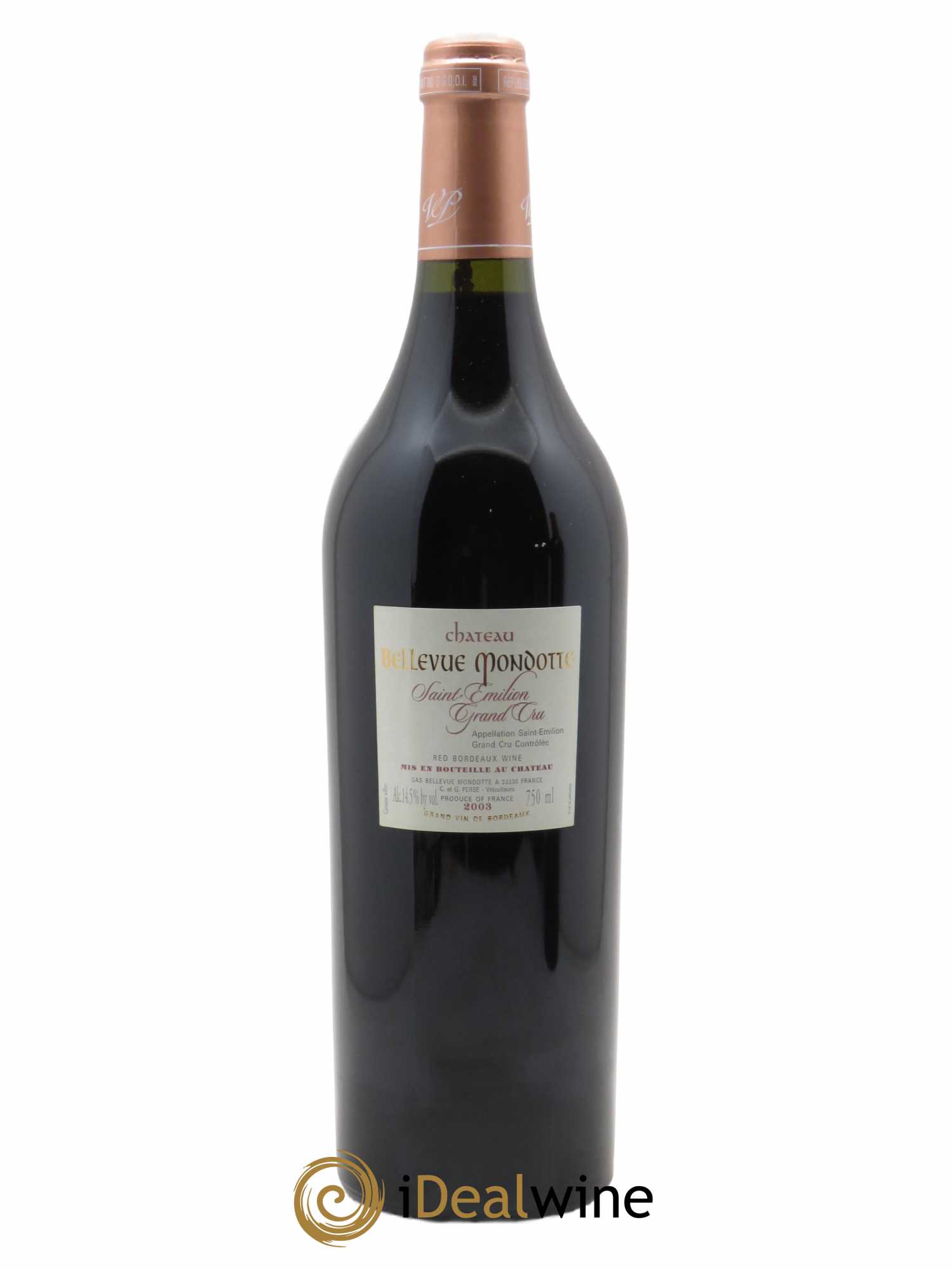 Château Bellevue Mondotte  2003 - Lot de 1 Bouteille