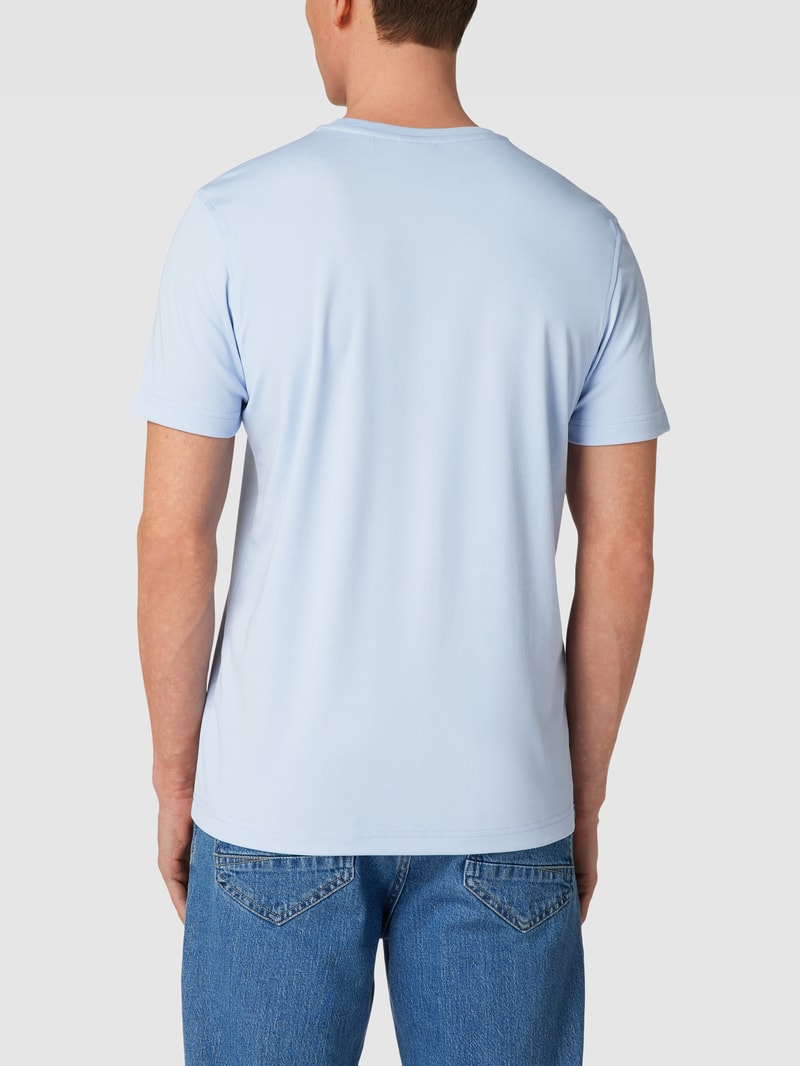 T-Shirt mit Brusttasche in bleu