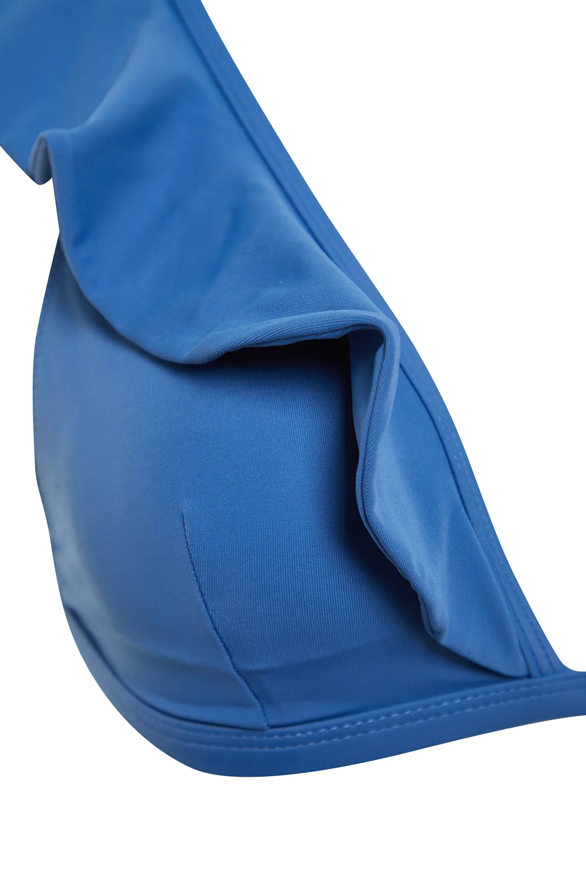 Trendyol Collection  Blaues Triangel-Bikinioberteil mit Rüschen TBESS22BU0023