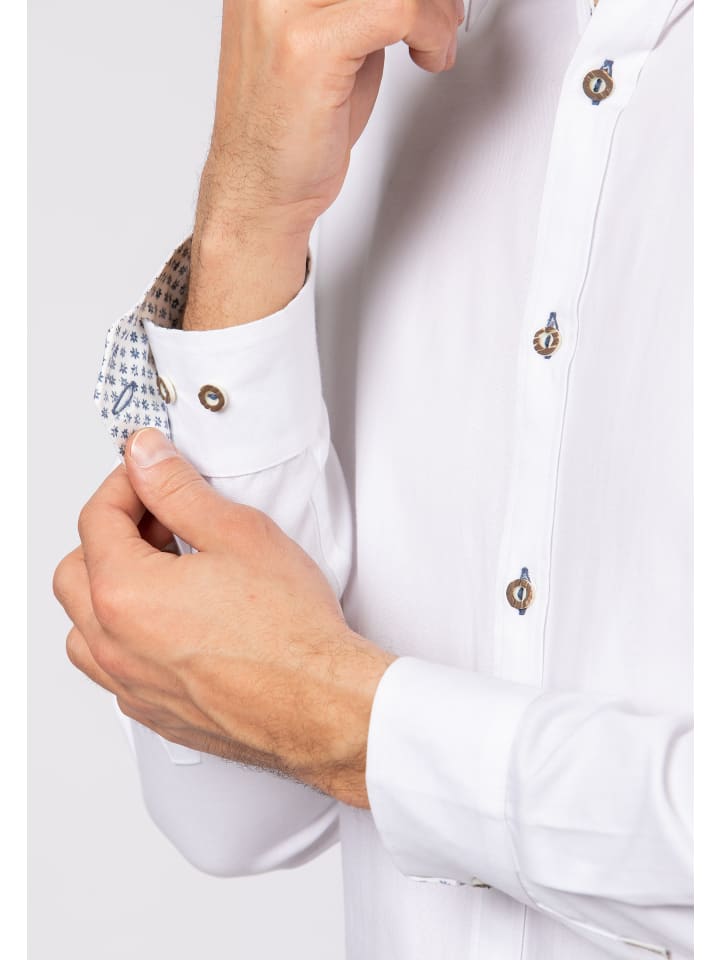 Stockerpoint Stockerpoint Trachtenhemd Peter in weiss-blau günstig kaufen