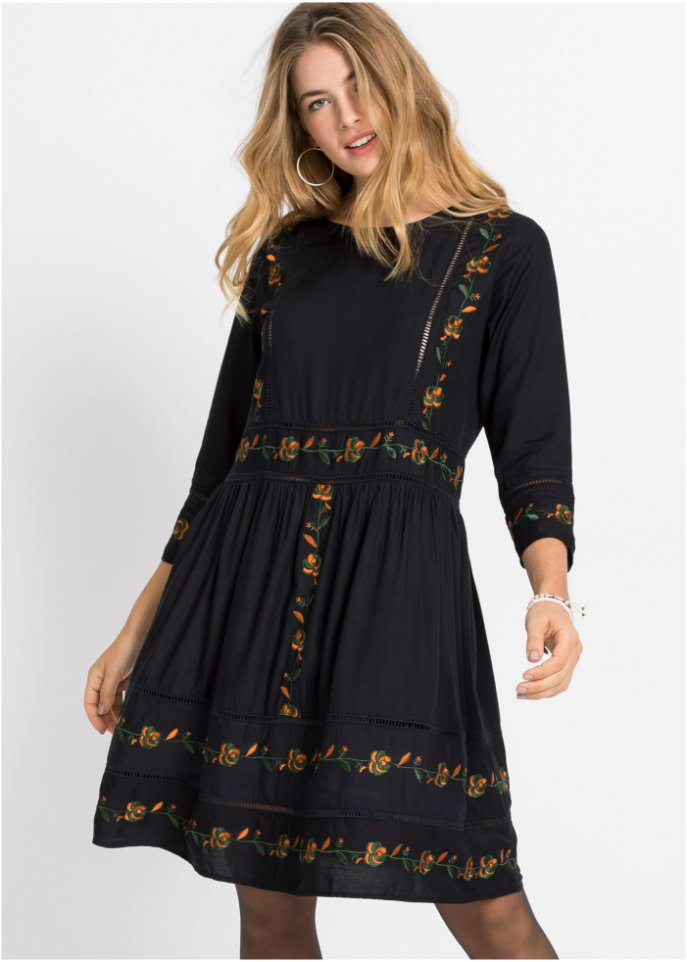 Blusenkleid mit Stickerei