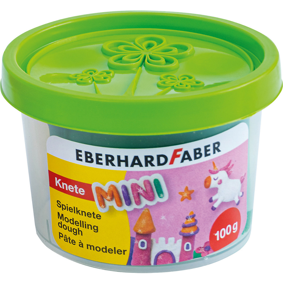 Mini Kids Spielknete Glitzer, 4 Farben a 100 g