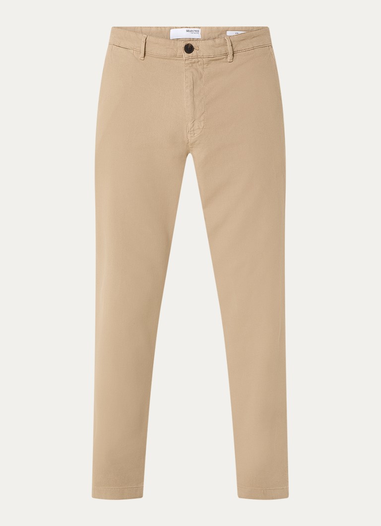 Pantaloni croiți selectați de la Homme Miles din material organic de algodón, cu buzunare laterale