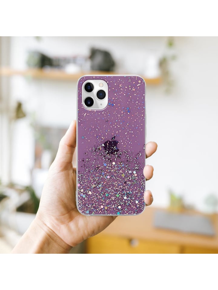 cadorabo Hülle für Apple iPhone 11 Glitter in Lila mit Glitter günstig kaufen iPhone 11