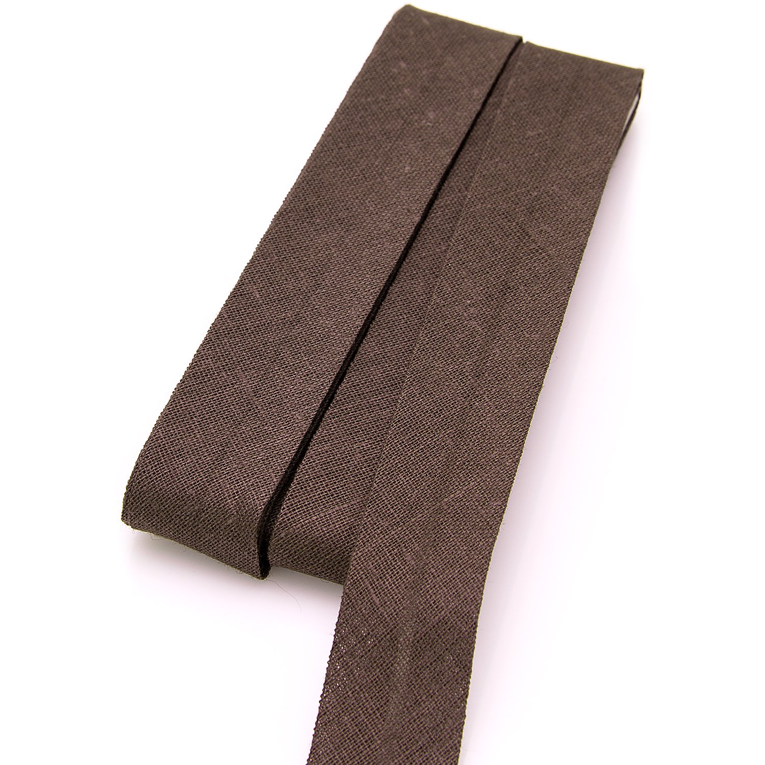 buttinette Baumwoll-Schrägband, dunkelbraun, Breite: 2 cm, Länge: 5 m