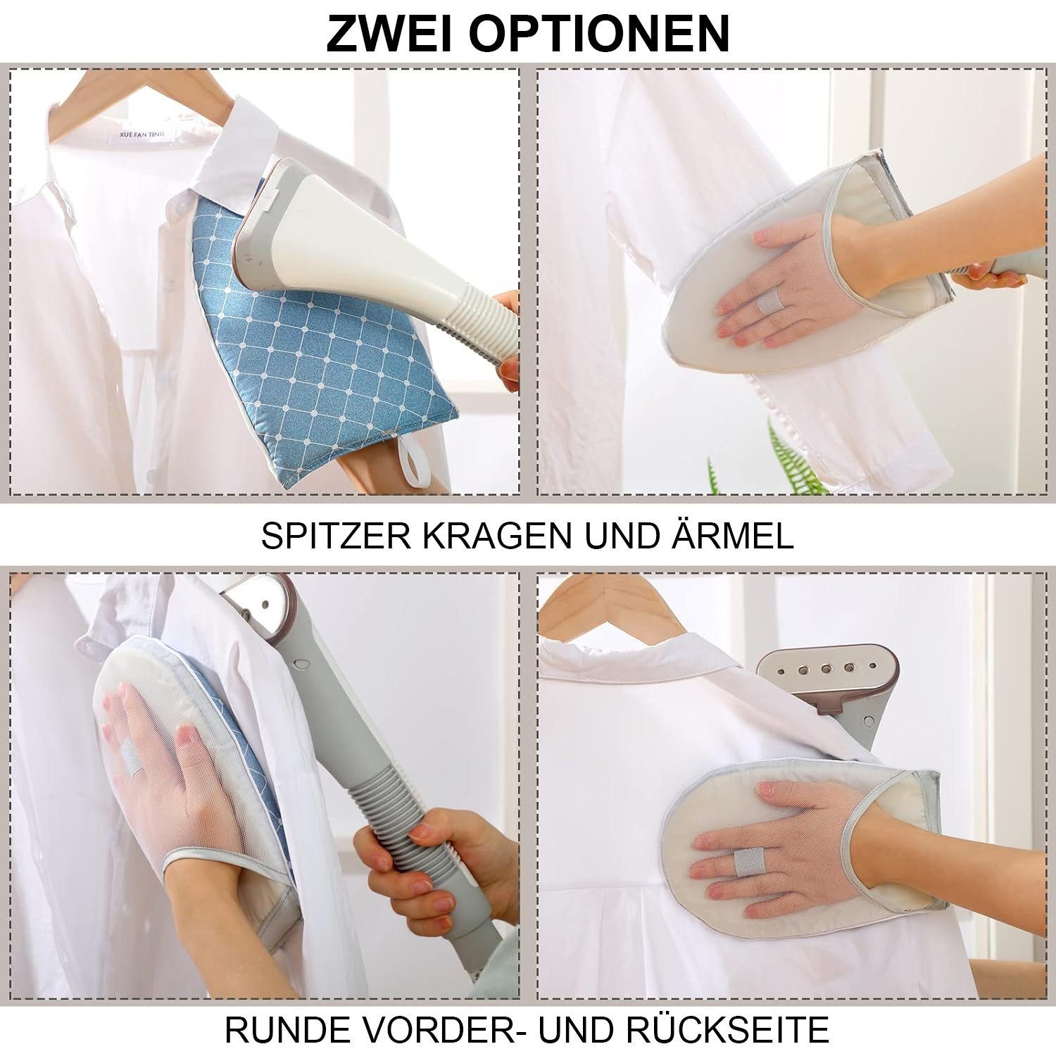 TOPMELON Bügelbrett Bügelmaschinenhandschuhe mit Fingerschlaufen, 2 Stück