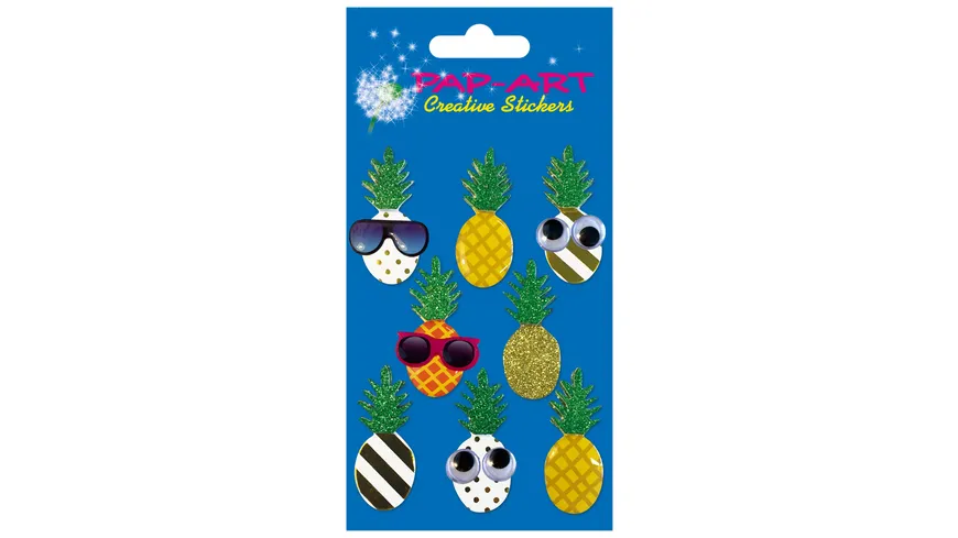 PAP-ART Handmade-Sticker Ananas