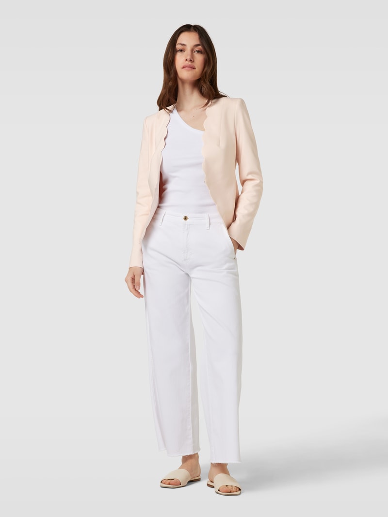 Blazer mit Ziernähten in rosa