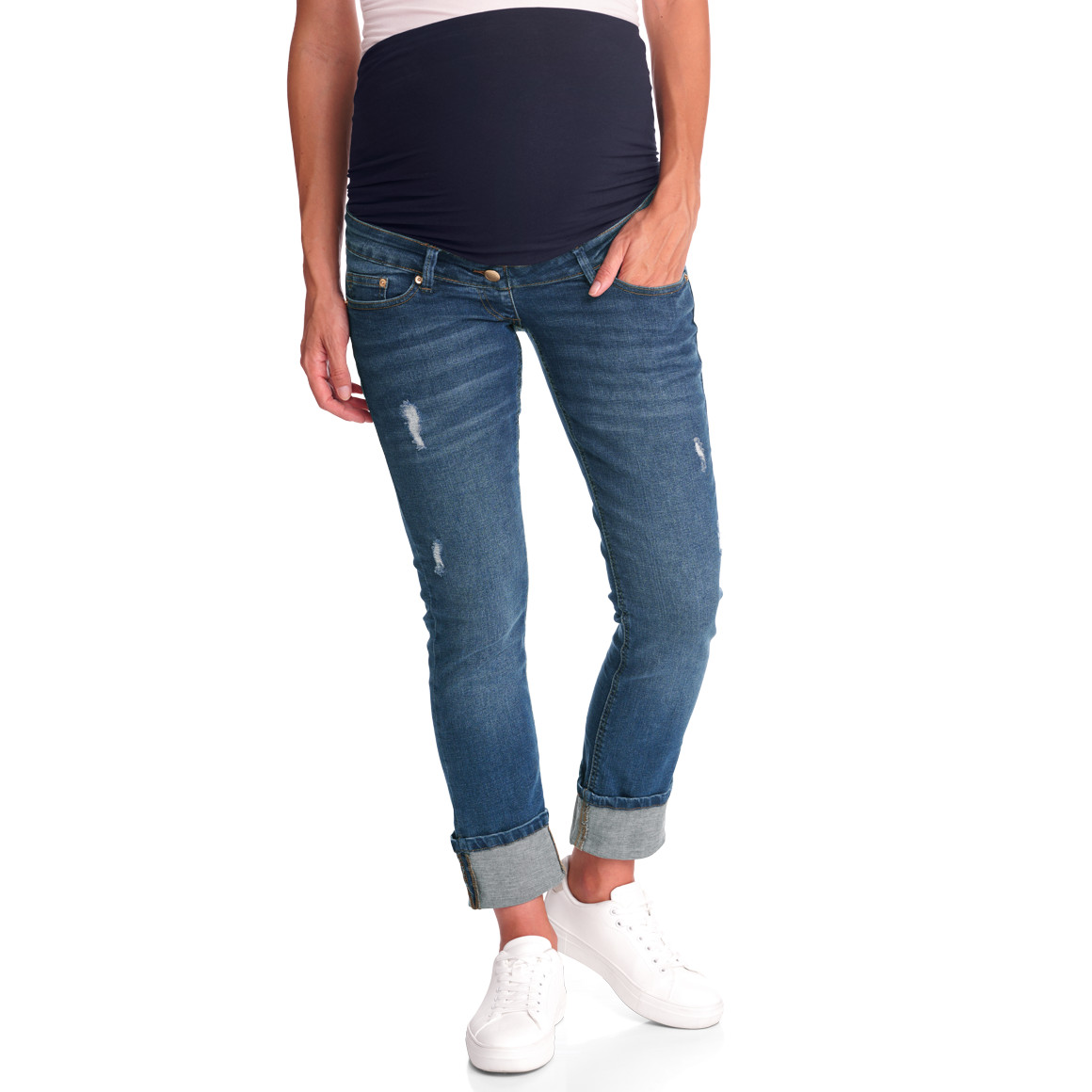 Damen Umstands-Jeans straight