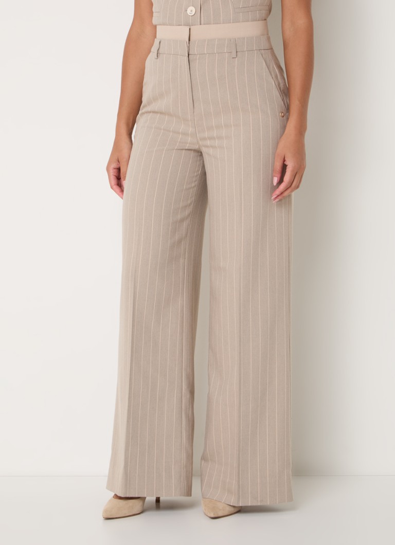 Pantaloni JOSH V Nina cu talie înaltă și buzunare laterale
