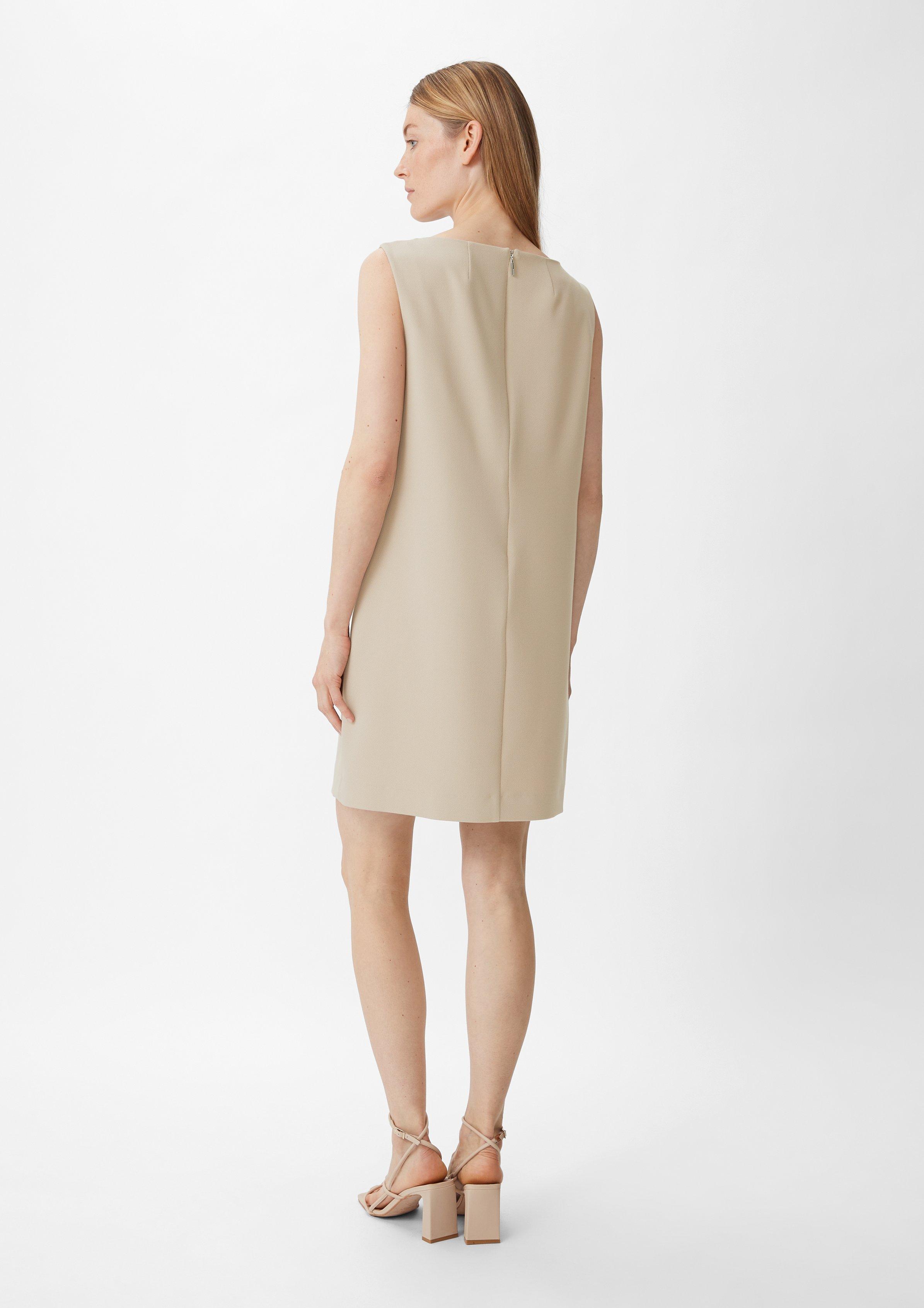 Kleid mit Piquéstruktur - helles beige