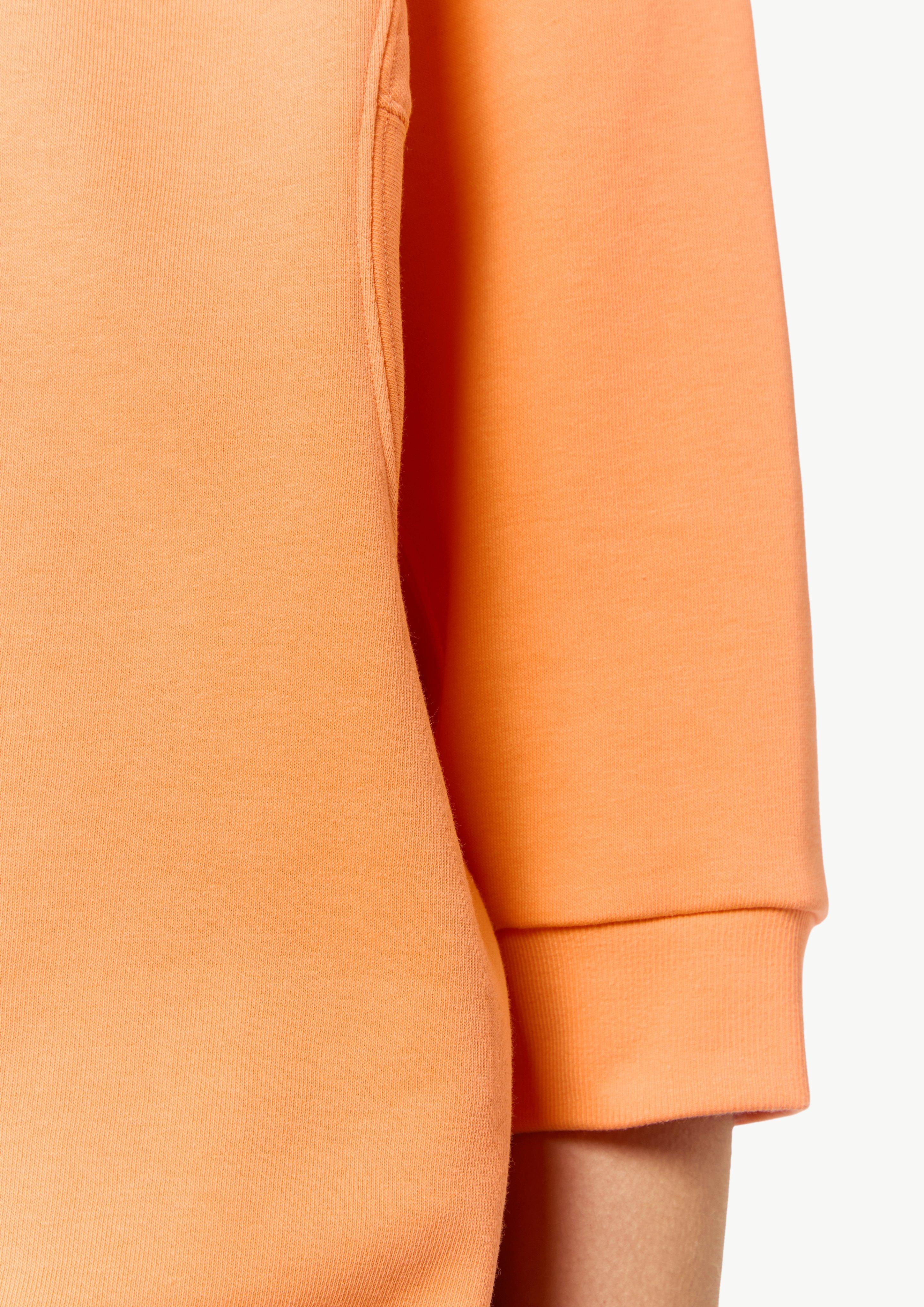 Lockeres Sweatshirt mit 3/4-Arm - blutorange