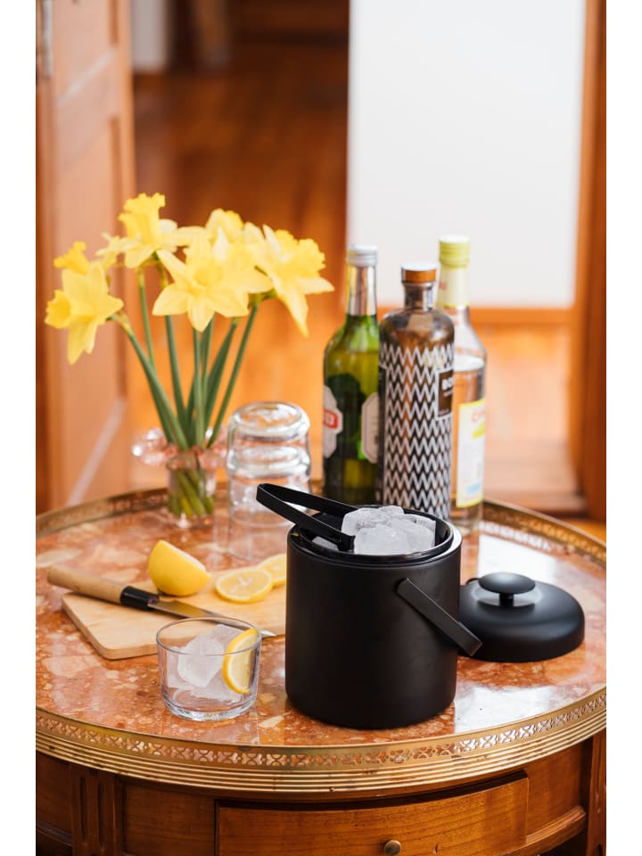 APS Eiseimer-Set in schwarz, Ø 14 cm, H: 22 cm, 1,3 Liter   günstig kaufen onesize