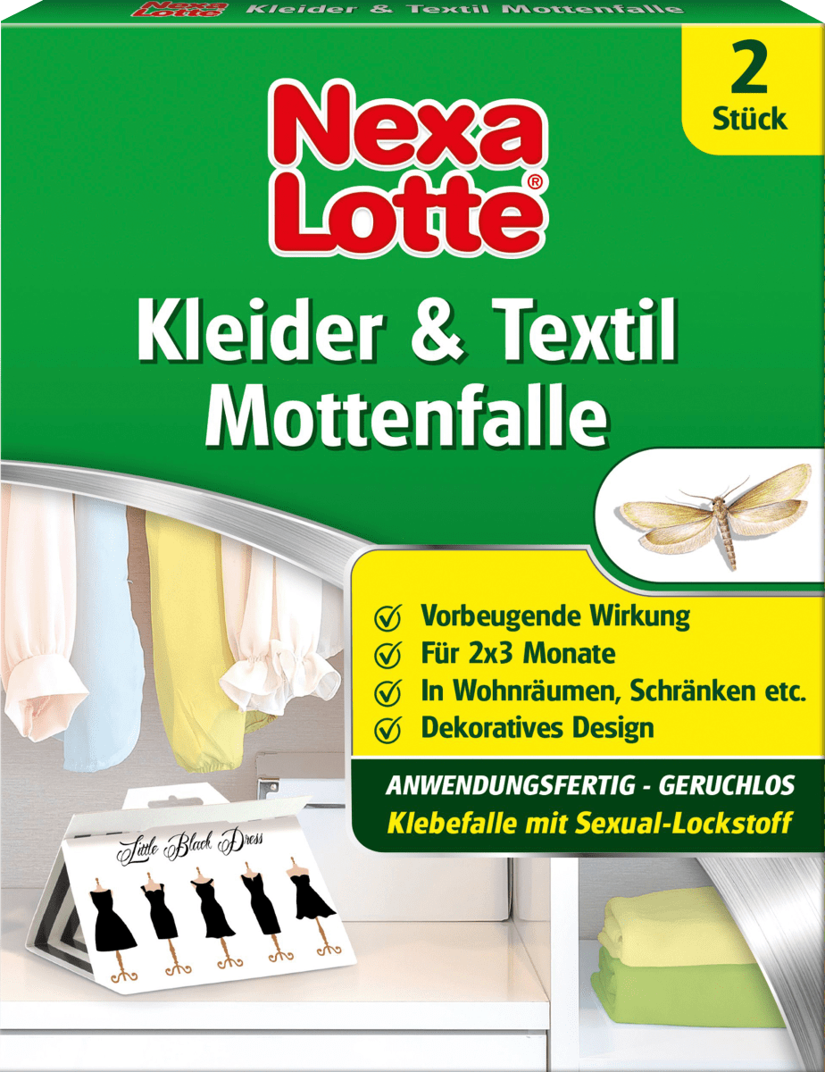 Kleider & Textilmottenfalle, 2 St