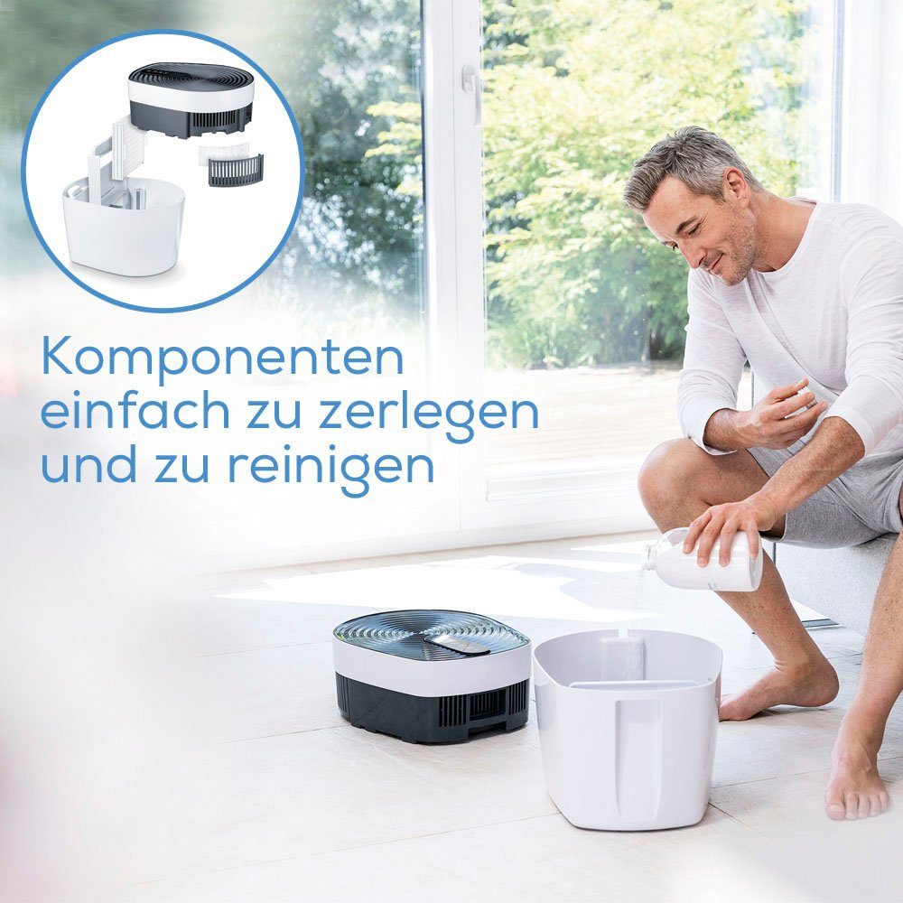 BEURER Kombigerät Luftbefeuchter und -reiniger MK 500 + MK 500 Kombi Set, für 50 m² Räume, inklusive Kombi-Set