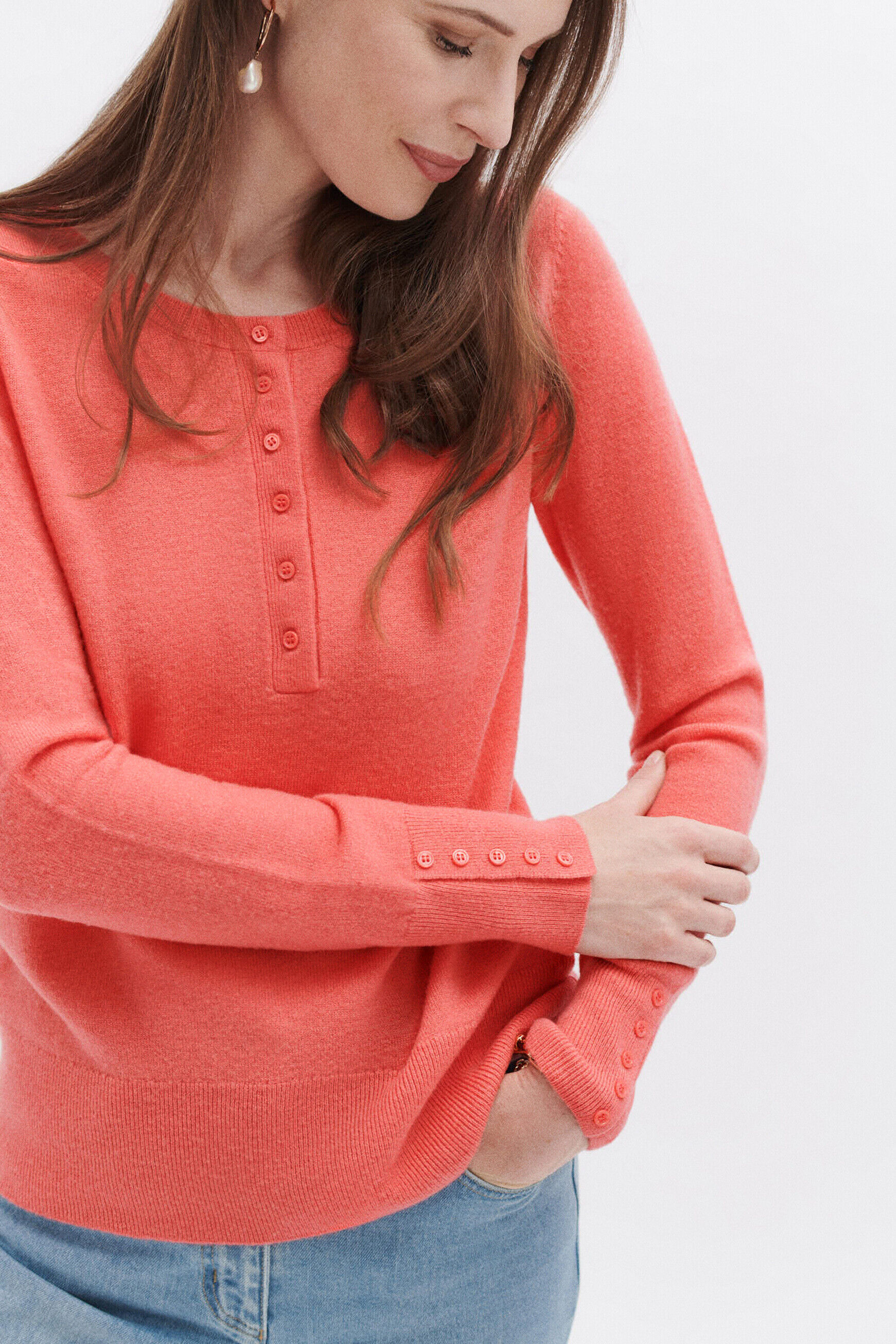 Pull maoni rose femme
