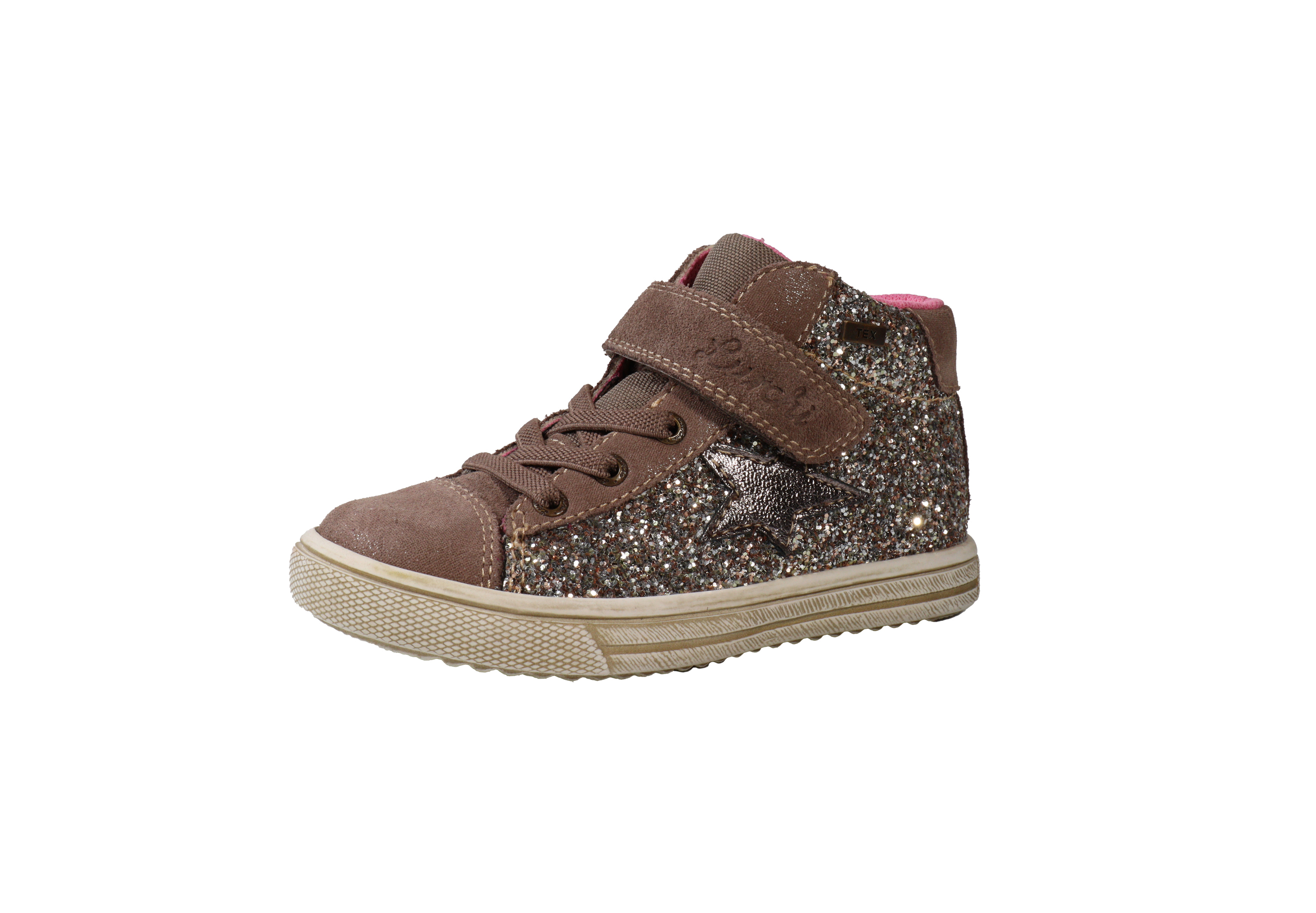 Lurchi Sneaker Sanna-TEX - taupe-gold glitter