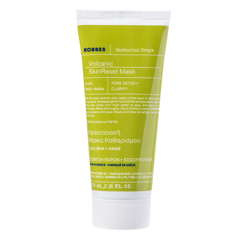 Korres SANTORINI GRAPE Hautverfeinernde Maske mit Vulkansand 70 ml
