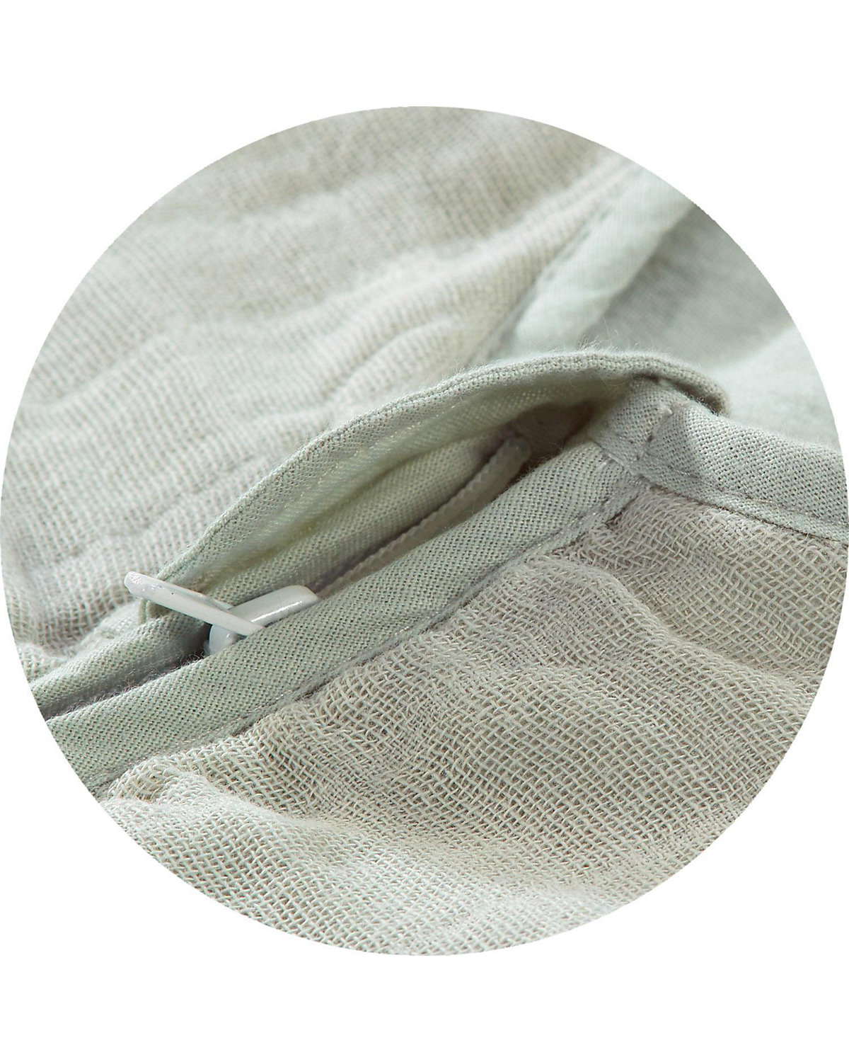 Sommer- Schlafsack Mull uni grün Gr. 110