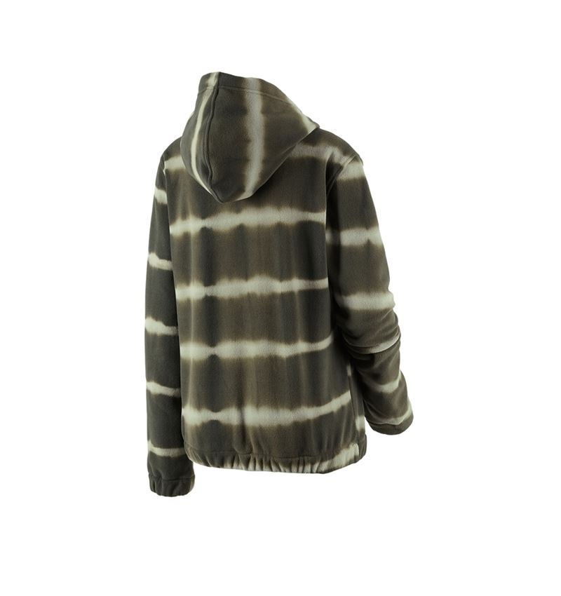 Fleece Hoody tie-dye e.s.motion ten, Damen