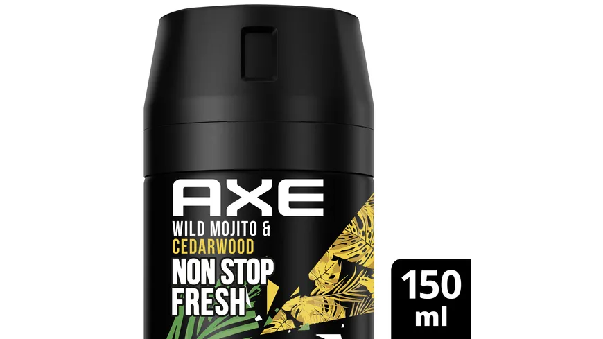 AXE Bodyspray Wild Green Mojito & Cedarwood ohne Aluminiumsalze 150ml 150 ml