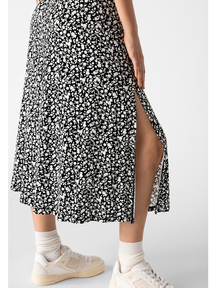 Les Lunes Midirock Sienna in Black & White Floral günstig kaufen