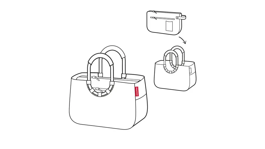 reisenthel loopshopper M silver