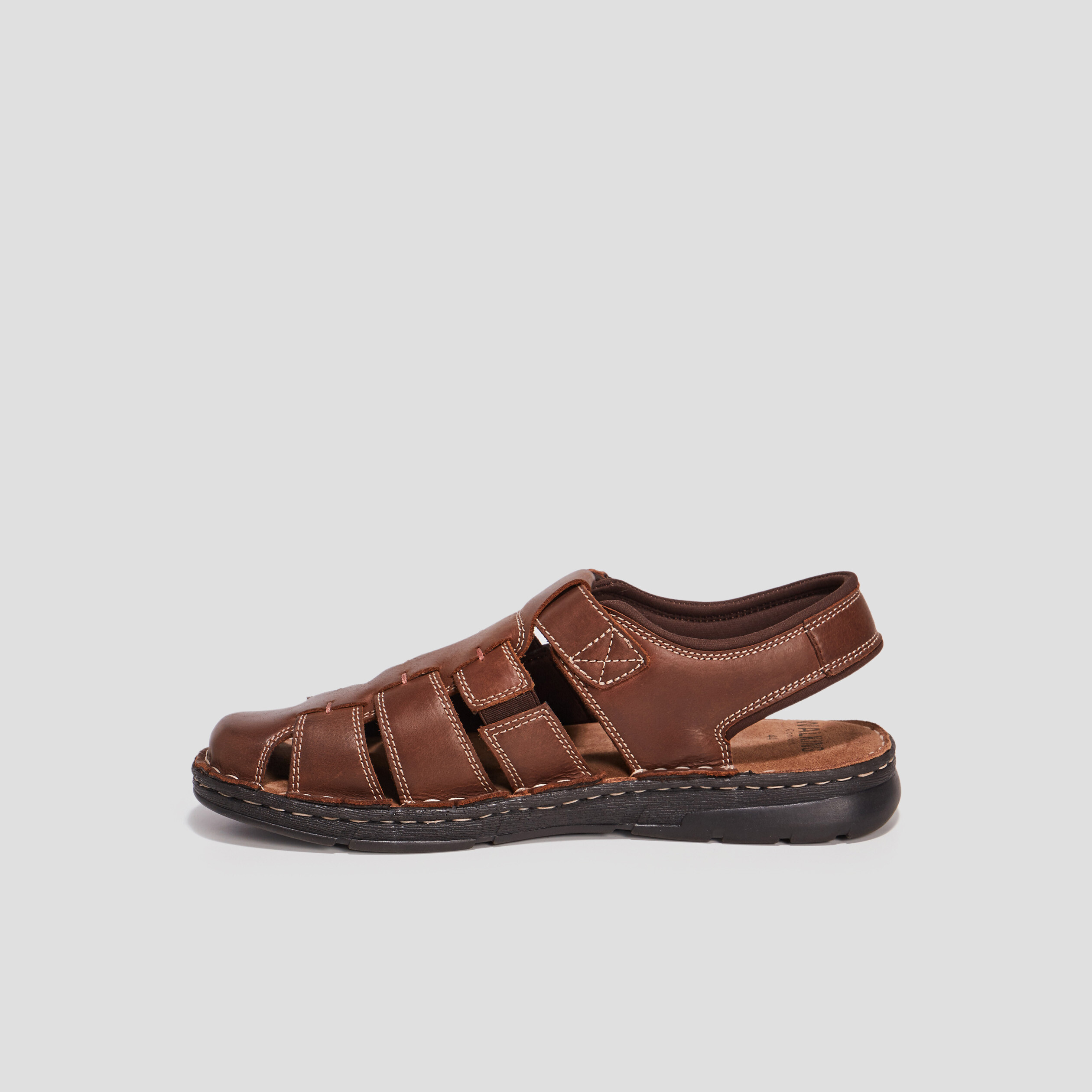Sandales Walking Confort marron homme | La Halle