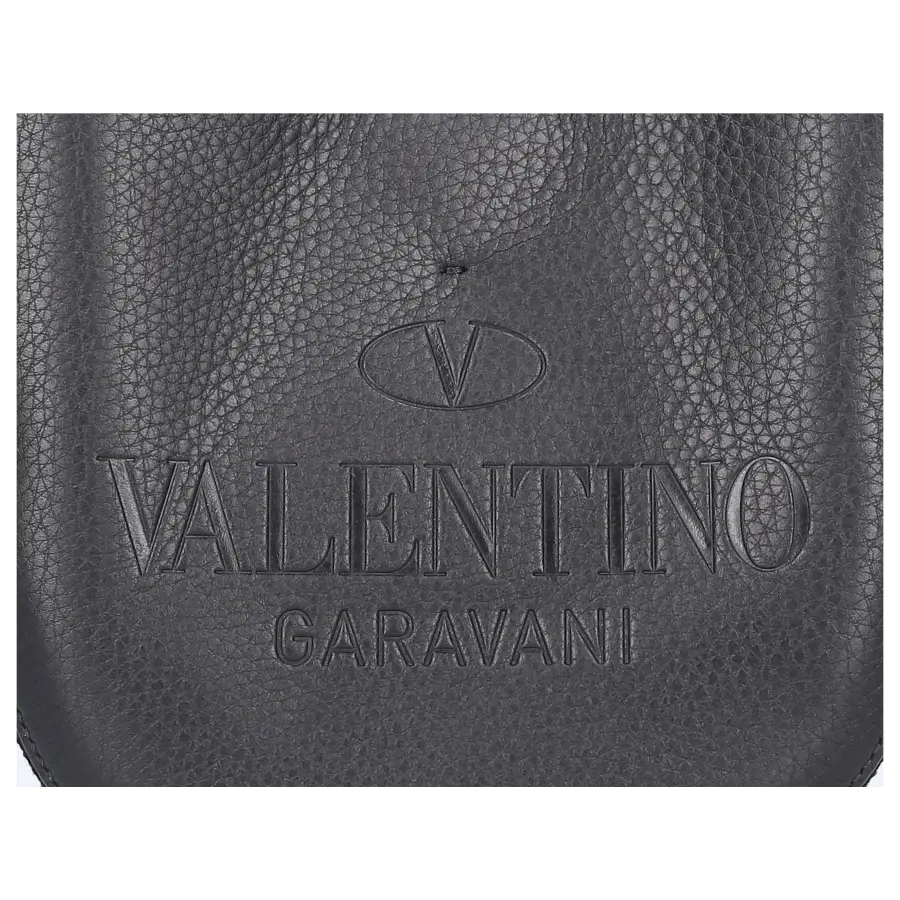 Valentino Garavani - Schultertasche IDENTITY Kalbsleder - schwarz