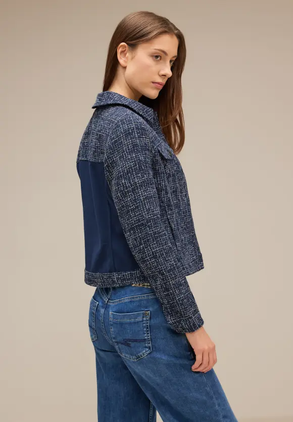 Street One Boucléjacke im Materialmix
