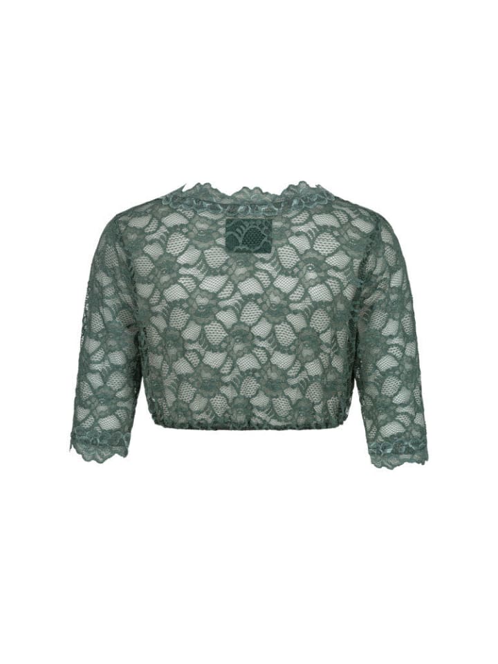 Nübler Dirndlbluse 3/4 Arm Laura in Grün günstig kaufen