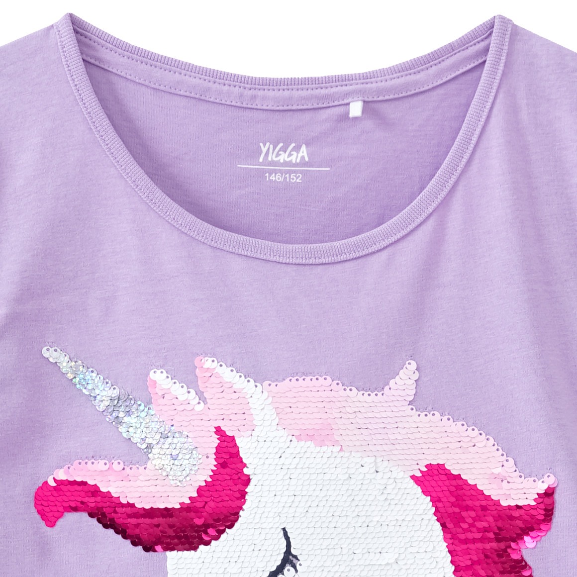 Mädchen Langarmshirt mit Wendepailletten