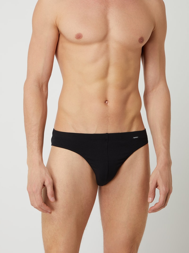 Slip mit Stretch-Anteil Modell im 2er-Pack 'Advantage' in schwarz