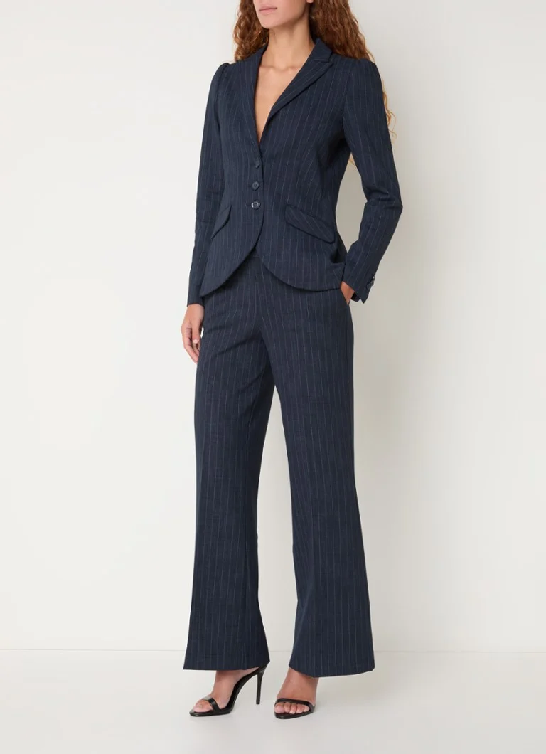 Summum Punto blazer with pinstripe and flap pockets