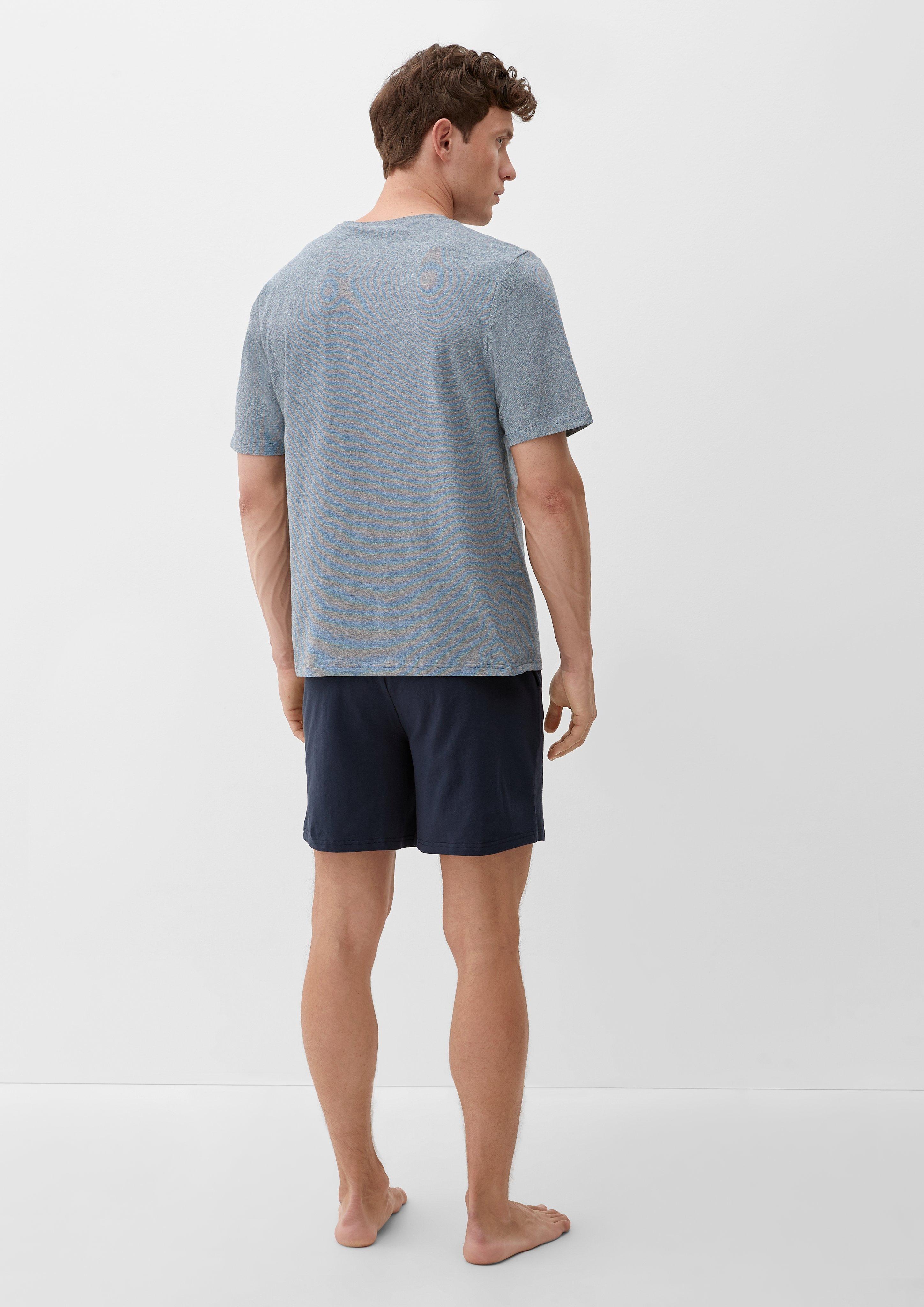 T-Shirt mit kurzer Knopfleiste  6007544-56W1