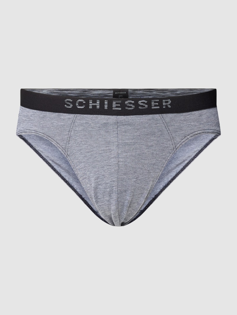 Slip mit elastischem Bund in marineblau