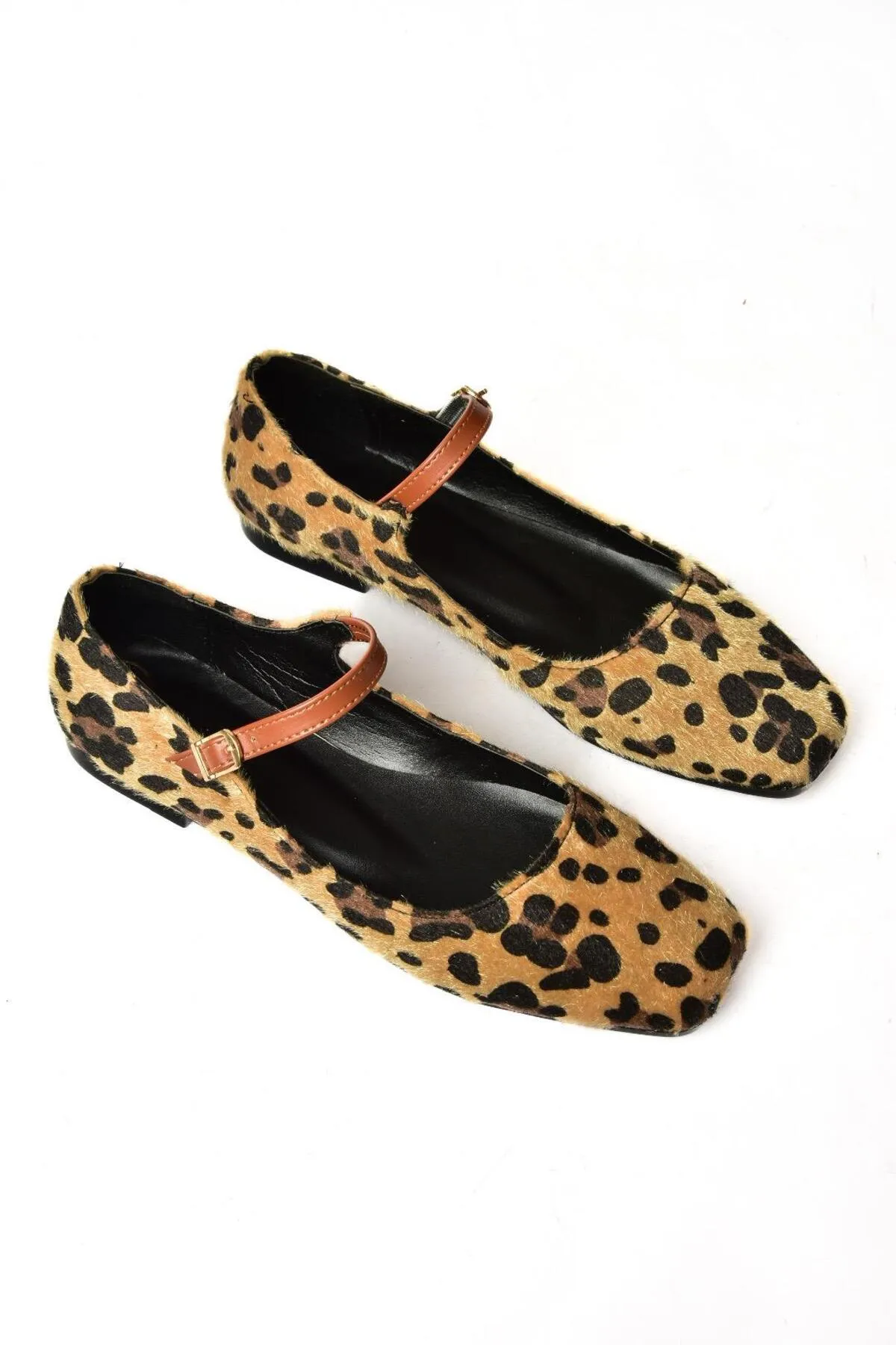 Fox Shoes  S726252502 Ballerinas aus Wildleder mit Leopardenmuster für Damen