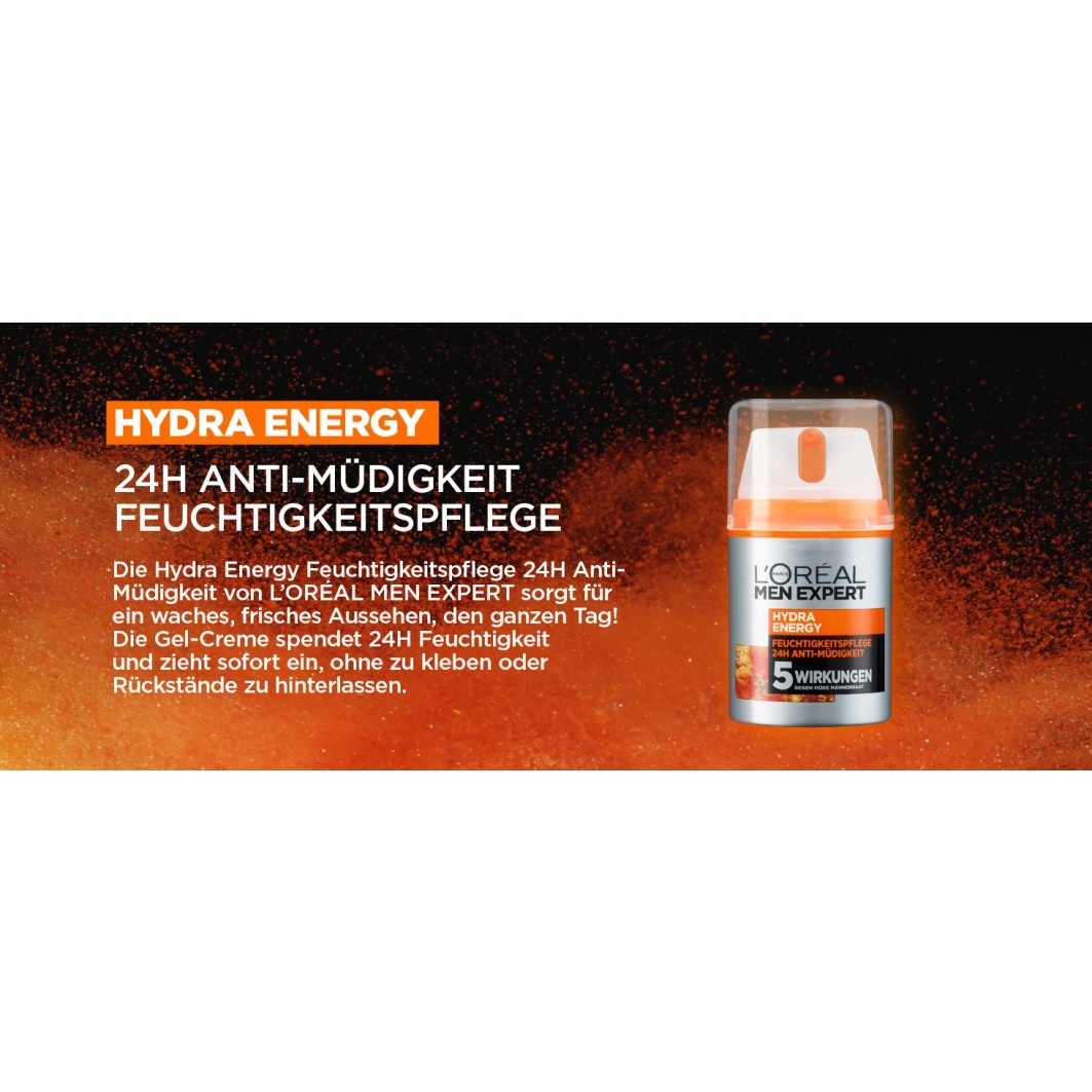 Men Expert Hydra Energy 24h Anti-Müdigkeit Feuchtigkeitspflege